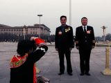 全国劳动模范参观天安门广场