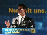 德国自由民主党举行竞选动员集会