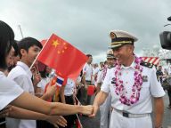 中国海军第十四批护航编队抵达泰国访问