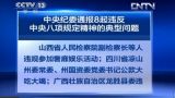 中纪委通报八起违反中央八项规定的典型问题