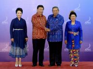 习近平和夫人彭丽媛出席苏西洛夫妇举行的欢迎晚宴