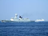 海军北海舰队在黄海海域展开导弹实射研练