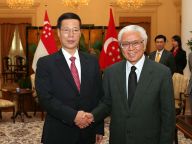 张高丽出访新加坡