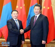 习近平会见蒙古国总理阿勒坦呼亚格