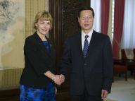 张高丽会见克罗地亚第一副总理兼外交和欧洲事务部部长普希奇