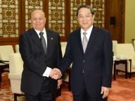 俞正声会见也门总统哈迪