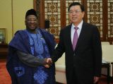 张德江会见尼日利亚人民民主党主席