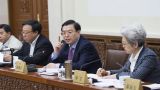 张德江审议全国人大常委会工作报告稿 