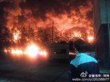 大连中石油输油主管线爆裂失火