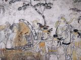西安发掘唐宰相韩休墓 现唐代最早独屏山水壁画