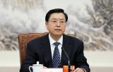 张德江会见澳门特区行政长官崔世安 出席“澳门特别行政区成立十五周年成就展”开幕式