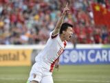 亚洲杯小组赛：中国队2比1战胜朝鲜队
