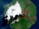从太空看地球上火山喷发壮美景象