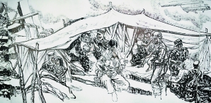 《2008·中国汶川》卷长120米 （局部）