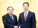 张高丽会见泰国副总理兼国防部长