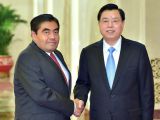 张德江与墨参议长巴尔沃萨举行会谈