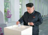 金正恩参加地方选举投票