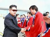 金正恩亲迎朝鲜女足凯旋