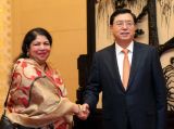 张德江会见孟加拉国国民议会议长