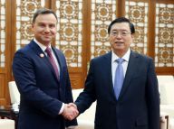 张德江会见波兰总统杜达