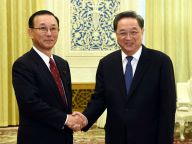 俞正声会见日本执政党代表团
