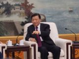 刘云山看望阎肃同志先进事迹报告团