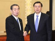 张德江会见日本参议院代表团