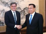 李克强会见美国总统特别代表、财政部长雅各布·卢