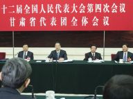 张高丽参加甘肃代表团审议
