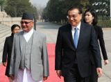 李克强举行仪式欢迎尼泊尔总理奥利访华