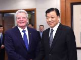 刘云山会见德国总统高克