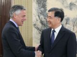 汪洋会见美国客人