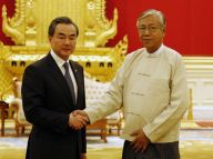 王毅会见缅甸总统、国防军总司令