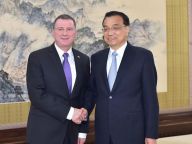 李克强会见以色列议长埃德尔斯坦