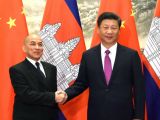 习近平同柬埔寨国王西哈莫尼举行会谈
