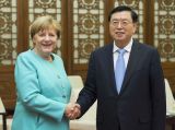 张德江会见德国总理默克尔