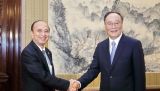 王岐山会见柬埔寨国务大臣兼反腐败委员会主席