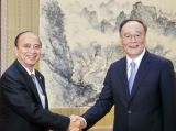 王岐山会见柬埔寨国务大臣翁仁典