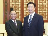李源潮会见柬埔寨国会主席韩桑林