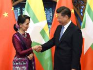 习近平会见缅甸国务资政昂山素季