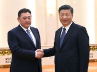 习近平会见蒙古人民党主席、国家大呼拉尔主席恩赫包勒德