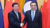 李克强同老挝总理举行会谈