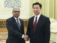 李源潮会见马尔代夫外长