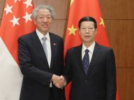 张高丽会见新加坡副总理张志贤