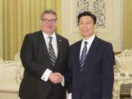 李源潮会见芬兰外长索伊尼