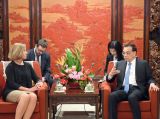 李克强会见欧盟委员会副主席、外交与安全政策高级代表莫盖里尼