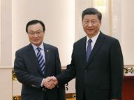 习近平会见韩国总统特使李海瓒