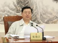 张德江主持全国人大委员长会议