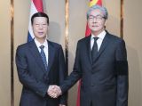 张高丽出席泰国国王普密蓬葬礼仪式