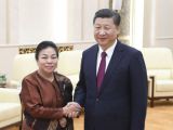习近平会见老挝人革党中央总书记特使